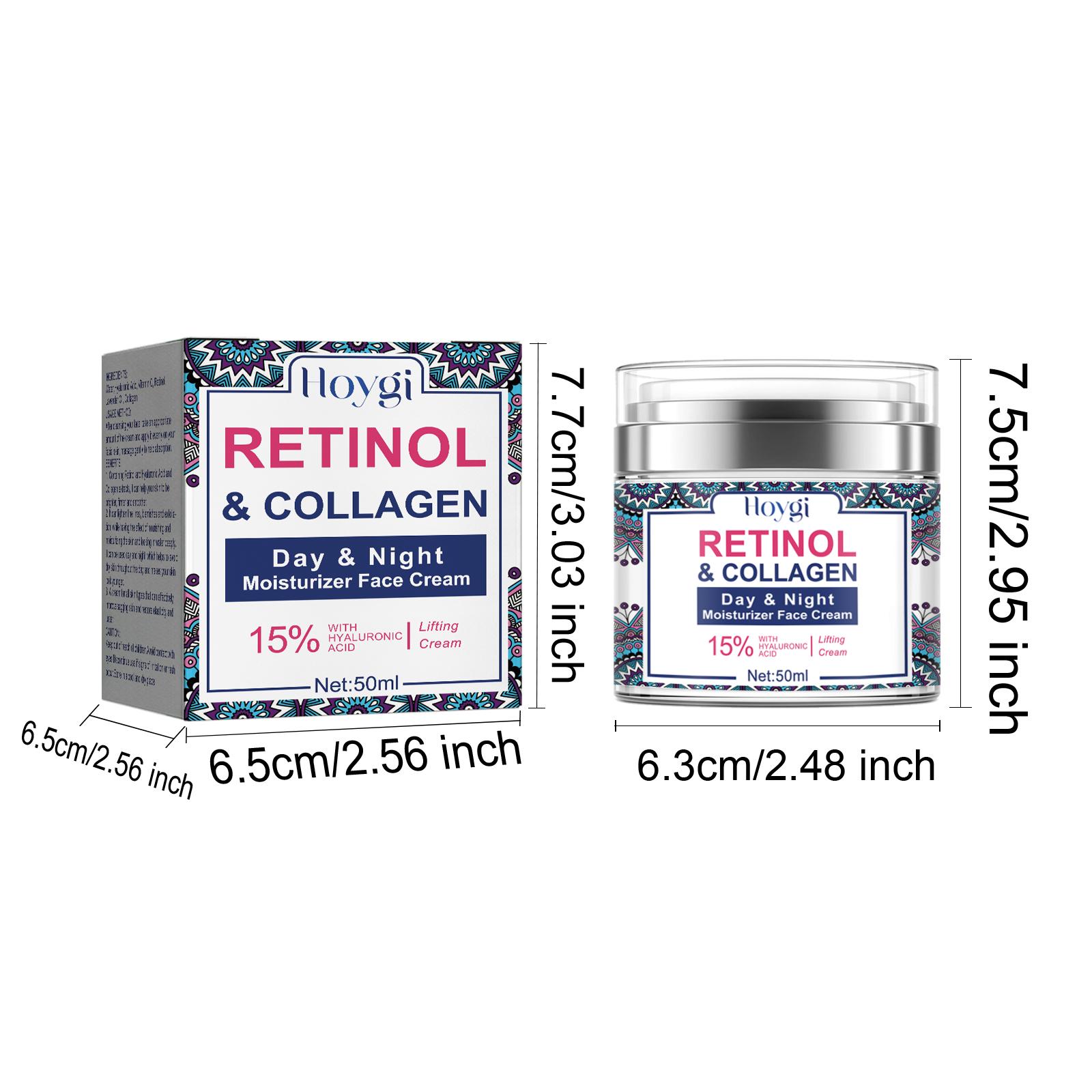 

Коллагеновый крем для удаления морщин Осветляет мелкие морщинки Укрепляющий Лифтинг Антивозрастной Сужающий поры Осветляющий Увлажняющий Ретиноловый крем для лица 50ml