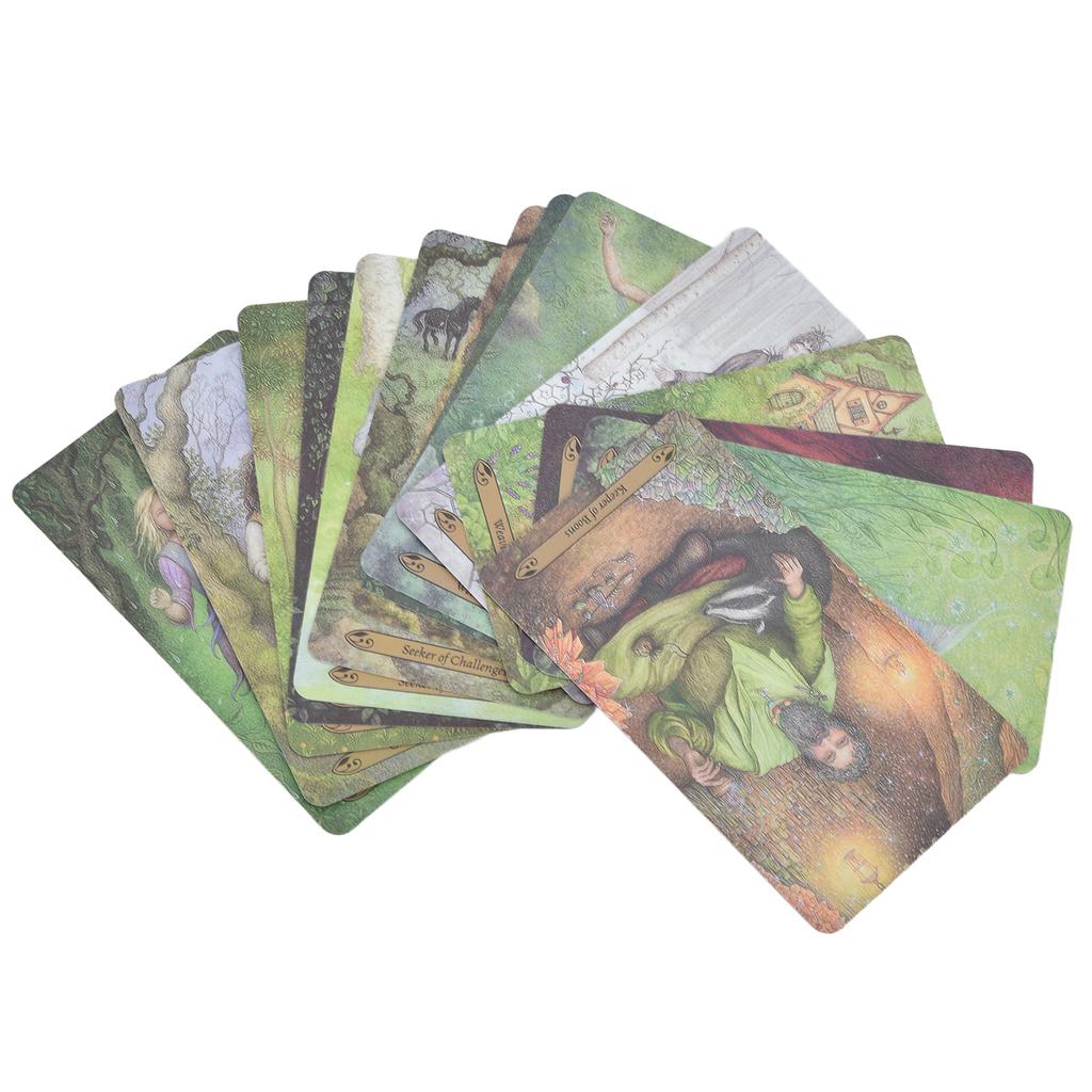Wald der Verzauberung Tarotkarte 78 Decks Leichtes Mischen Wahrsagespiel Spielzeug für Enthusiasten