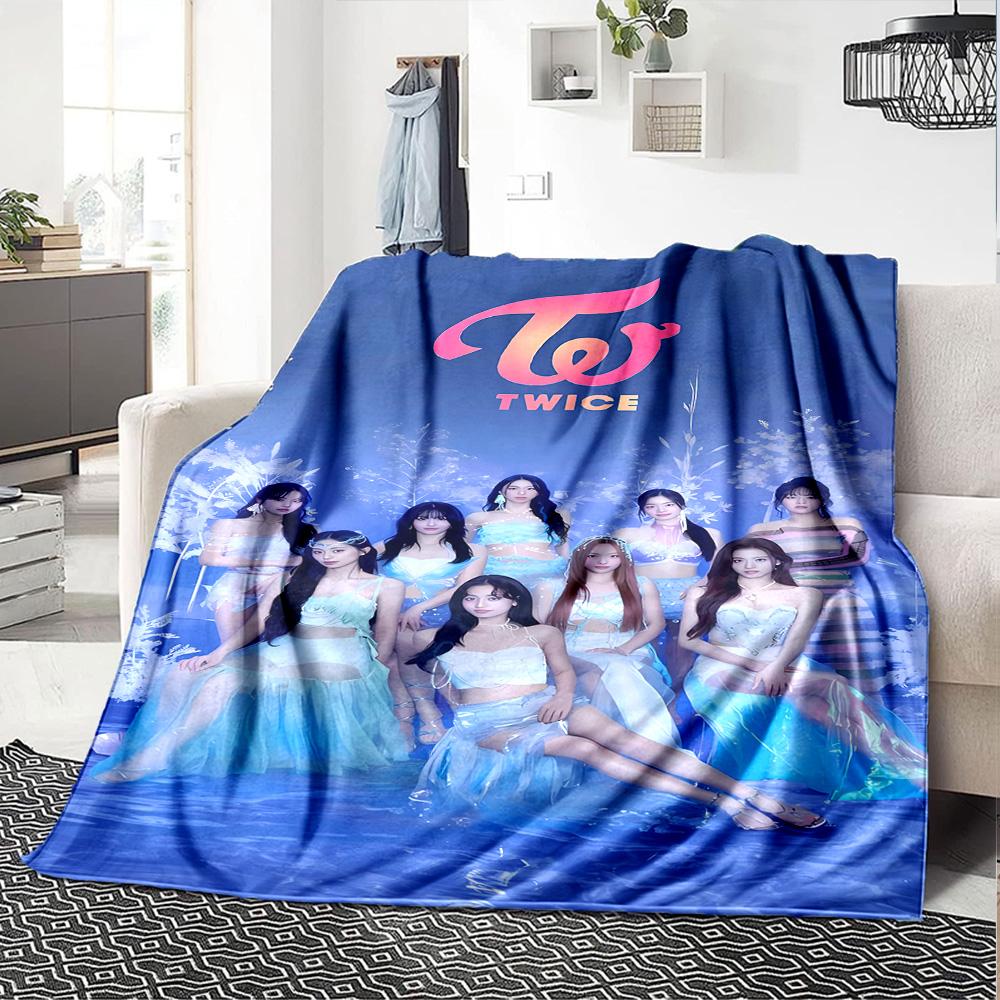 Twice Blanket Ultra-Soft Great for Office Couch Bed Four Seasons Multipurpose Warmthful Decor Ideal Gift For Birthday Valentine'S Day