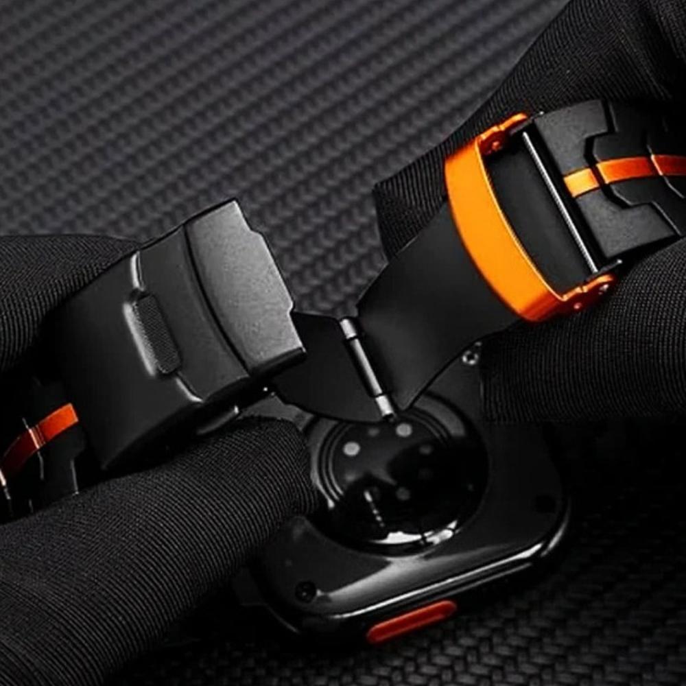 Titan Business Armband für Apple Watch Ultra 2 49mm 45mm 46mm 44mm Luxuriöses Herren Armband für iWatch Serie 10 9 8 7 6 5 4 SE Armband