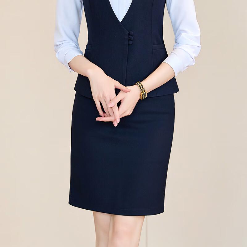 

Женская профессиональная одежда Trueman темно-синего цвета 3XL