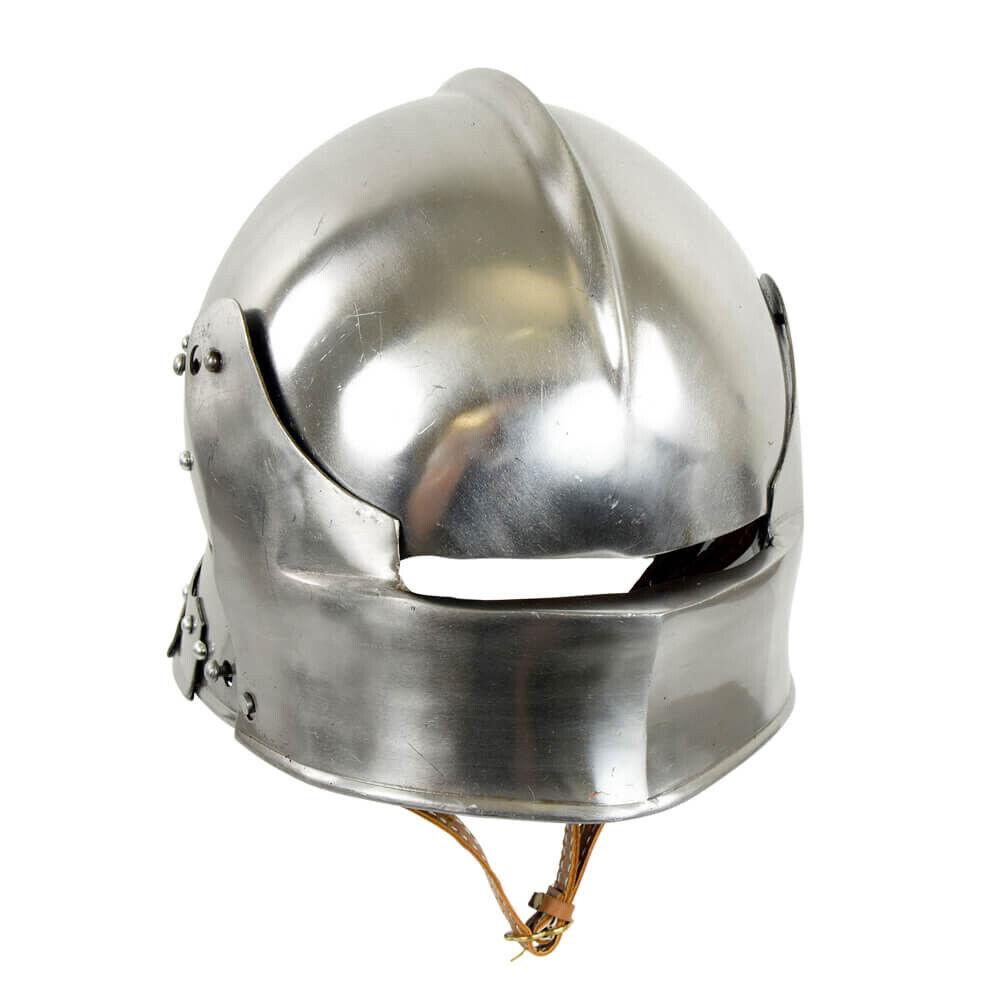 

Готический немецкий шлем-салад 15-го века - сталь 18-го калибра для косплея LARP Reenactment