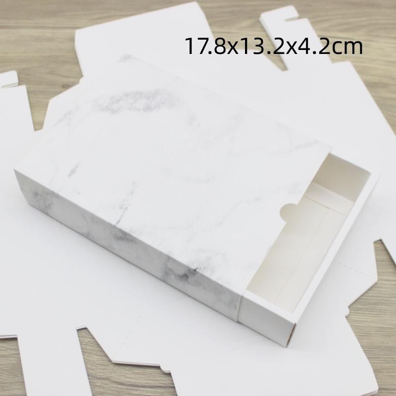 10pcs New Marble Pattern Gift Box British and American/French National Stamp Wedding/Candy Box