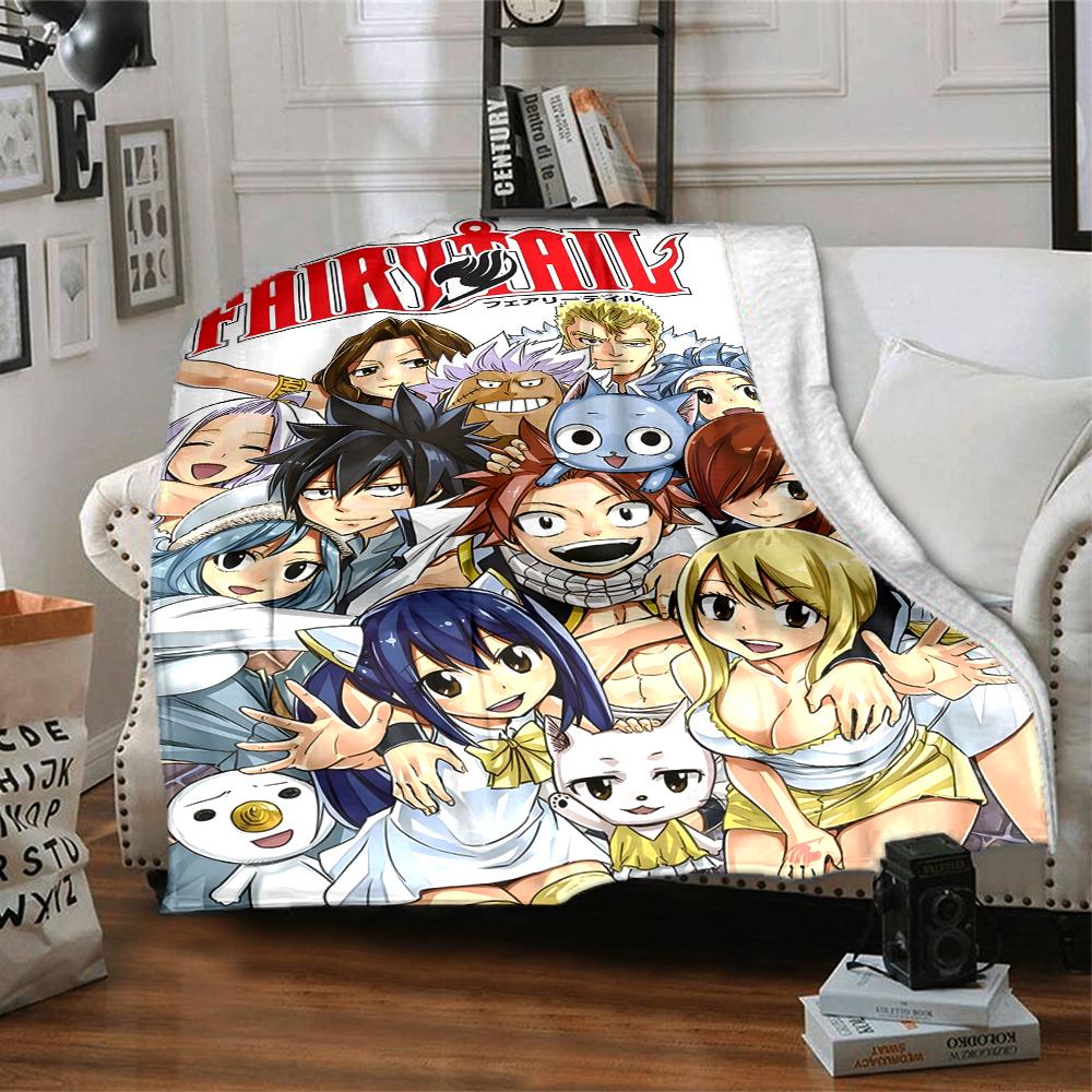 1pc Fairy Tail1 Blanket, Gift, for Men and Women, Soft Blanket, Good for Sofa Bed Couch Travel, Lightweight Flannel Blanket