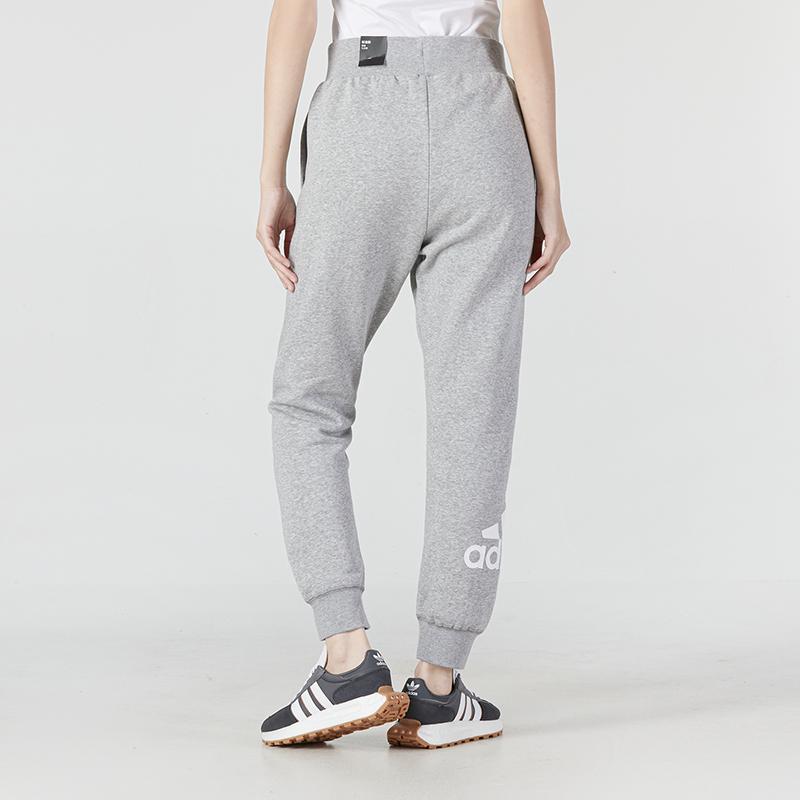 Adidas Logo Casual Cuffed Sports Pants Women Bottoms Gray HM5302