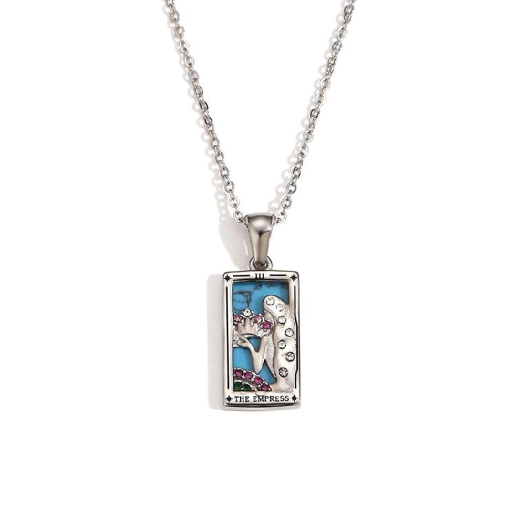 Trendy Minimalist Tarot Inspired Necklace With Creatvie Symbols And Lightweight Design For Comfortable Daily Wear