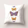 Colorful Butterfly Insect Printed Pattern Cushion Cover for Home Bedroom Living Room Car Sofa Decorative Pillowcase