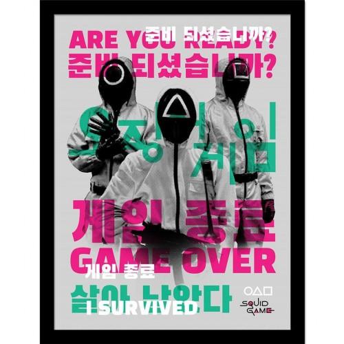 Squid Game 2 I Survived Framed Poster