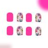 Press on Nail French Tip Square Nail Tips Fake Nail with Designs Artificial Acrylic Nail Full Cover Acrylic False Nail