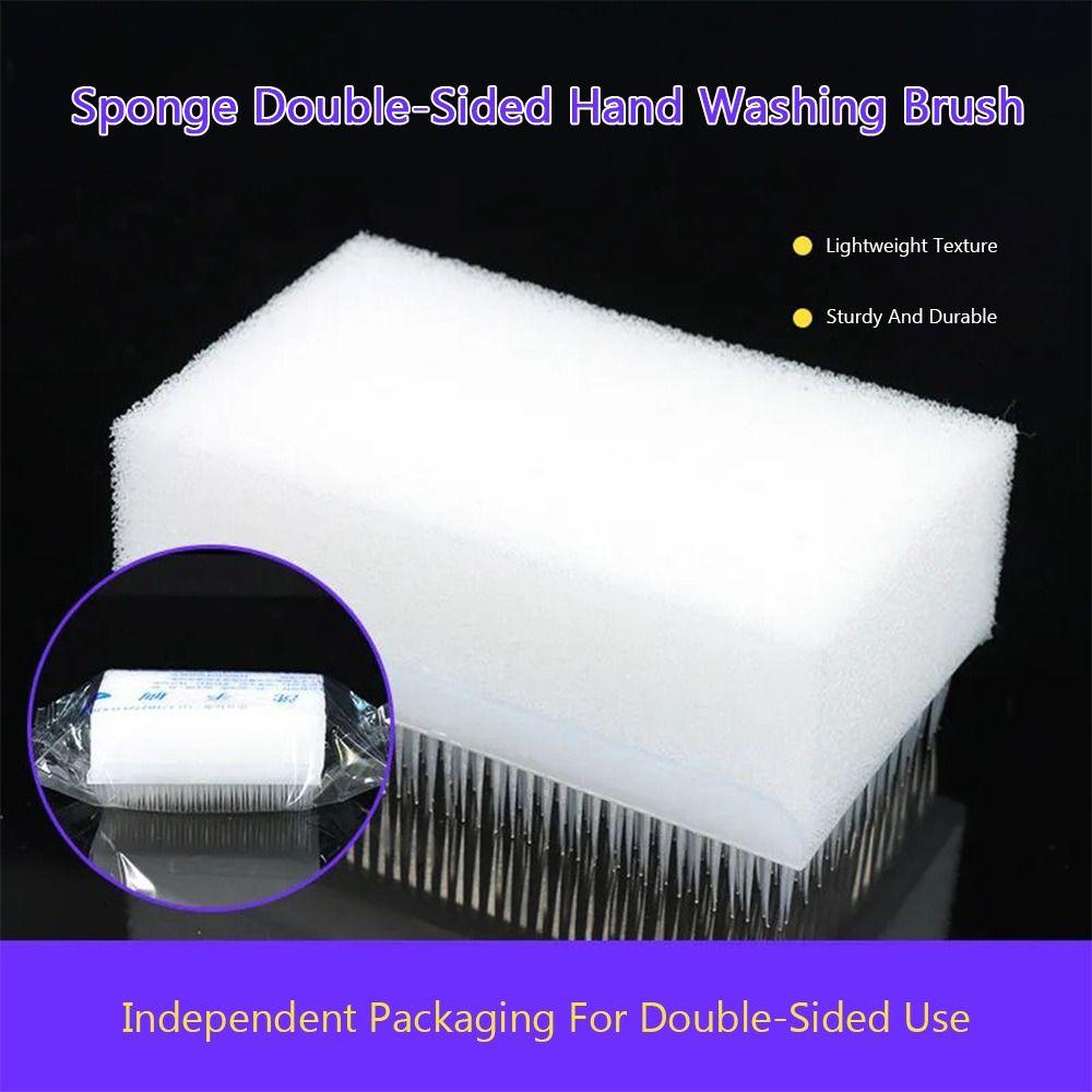 2PCS Soft Brush Hand Washing Brush Double Sided Cleaning Brush Nail Seam Cleaning