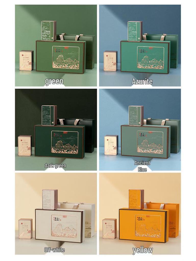 High-End Green Tea Gift Packaging Box - Enshi Yulu and Longjing