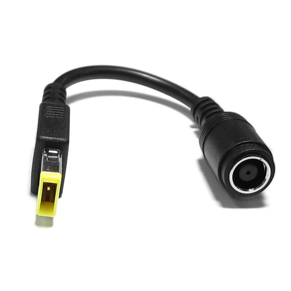 

New 7 9mm Round Jack to Square End Adapter Pigtail for IBMs Thinkpad Ultrabook Power Connector