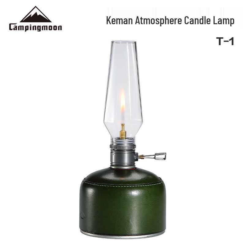 Campingmoon T-1 Gas Candle Lamp: Coreless Gasification Tent Light for Atmosphere