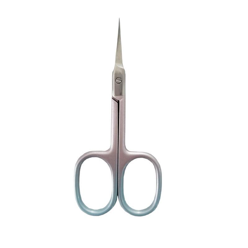 

Second Gen Russian Style Bent Tip Cuticle Scissors and Steel Pusher Nail Art Set with Pointed Tip Nail Clippers.
