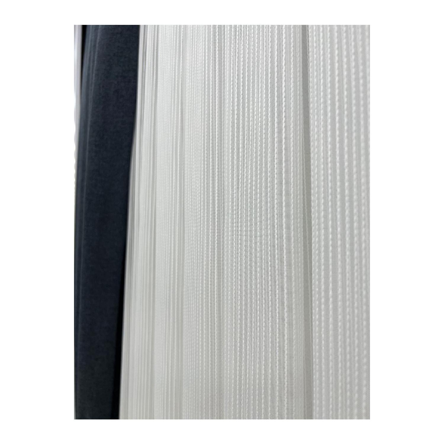 

Single Macaroni Twisted Tulle Curtain 1/3 Close Pleat 50 x 64 белый