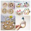 Unfinished Wooden Rings For Crafts, 75Mm Natural Solid Wood Rings For DIY Macrame And Jewelry 20PCS