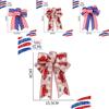 Day Vibrant Independence Decorative Bows In Red White And Blue For Festive Occasions