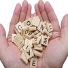Wooden Alphabet Tiles Scrabble Replacement Letters for DIY Crafts, Family Board Games & Wedding Frames