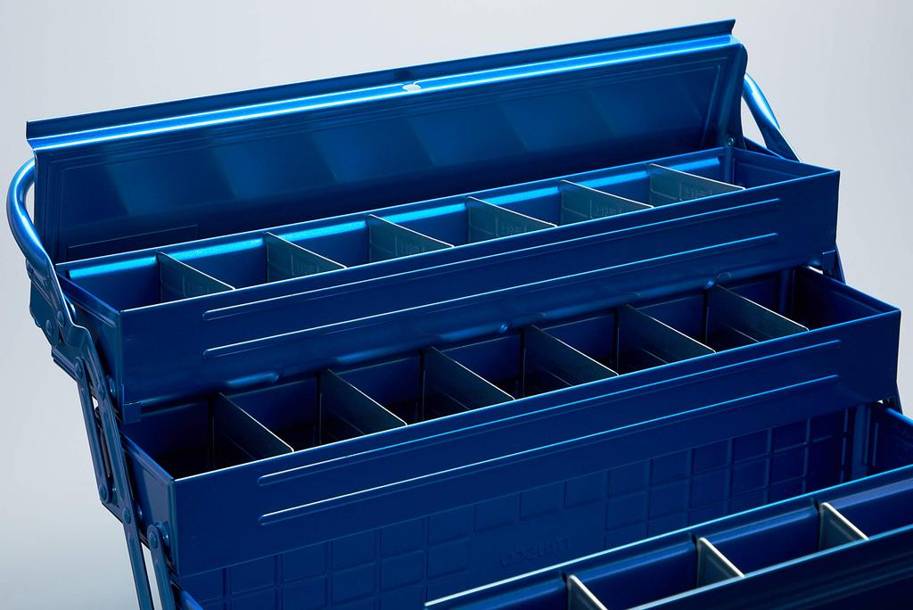 TRUSCO Tool Box 472X220X343 Blue 3-tier GT-470-B