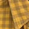 Stussy Check Pattern Long Sleeve Cotton Shirt L Yellow Men's Used