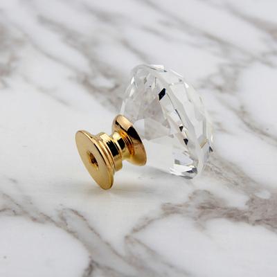 20/25/30/40mm Cabinet Knobs Diamond Shape Wear-resistant Wide Applications Fashionable Exquisite Durable Drawer Pulls Furniture Decor