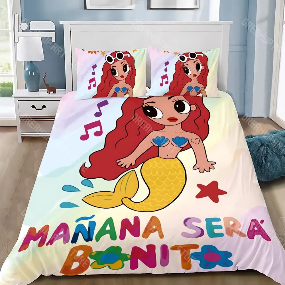 Manana Duvet Cover Pillowcase Bedding Set Adult Boy K-Karol G Girl Bedroom Decoration Children Gift Single Double Large Size