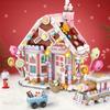 Creative cute flowers for children construction decoration Homemade model DIY building blocks toy assembly toy Christmas gift