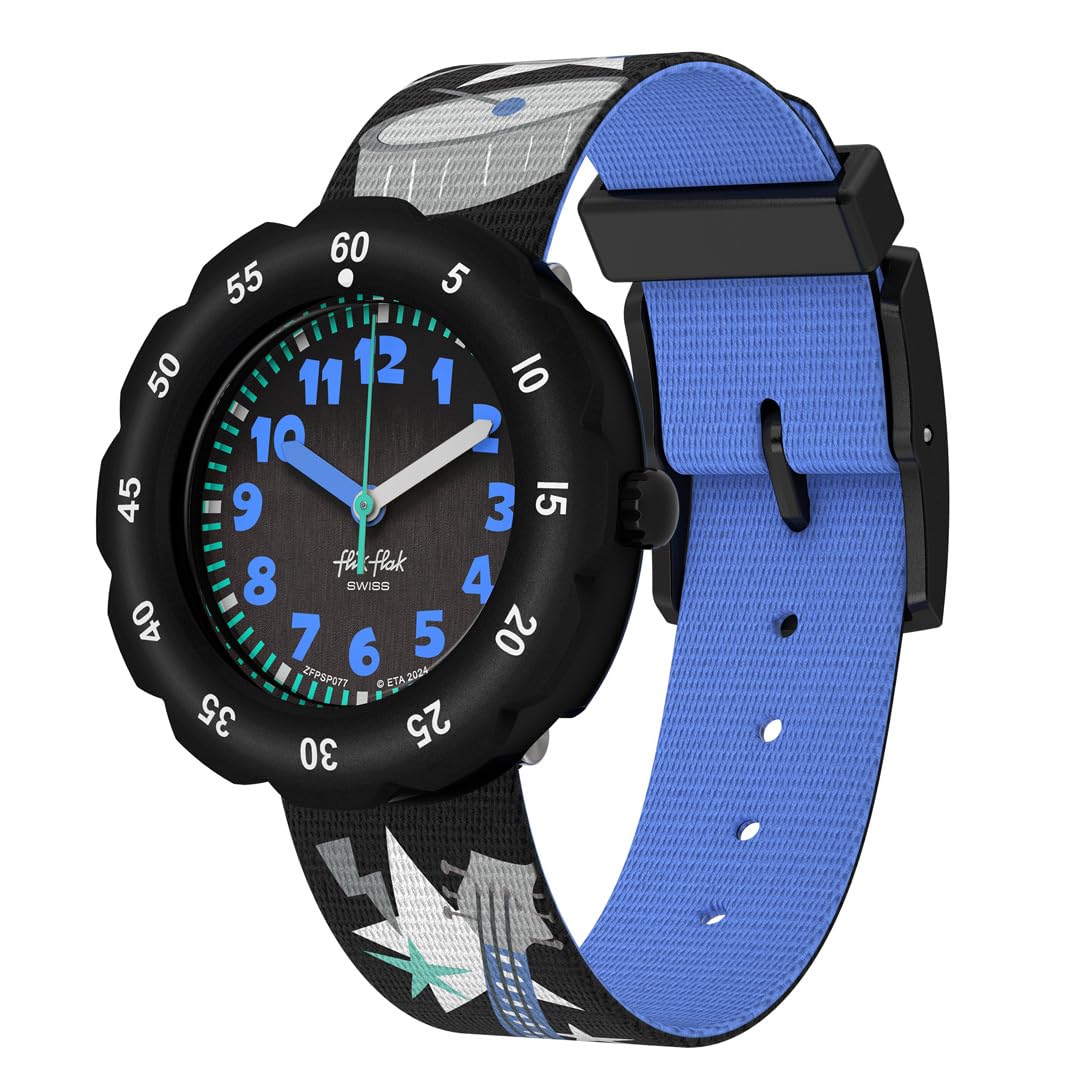 

Swatch Flik Flak STAGE STAR FPSP077 Черные Наручные часы для мальчиков чёрный