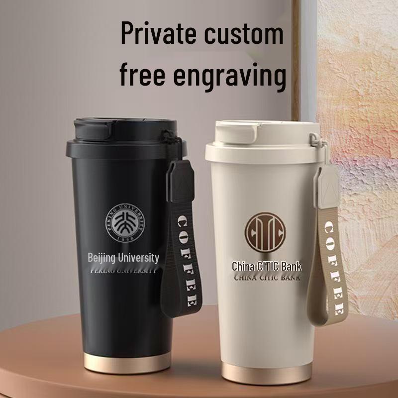 Custom Logo Stainless Steel Insulated Coffee Cup - Corporate Meeting Souvenir & Business Gift