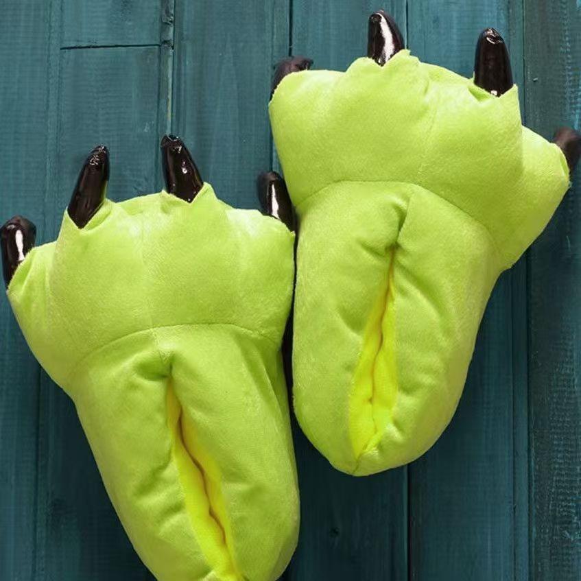 Claw Shoes: Unisex Autumn/Winter Cozy Velvet Slippers with Wrap Heel In Various Colors, Available In Large Sizes