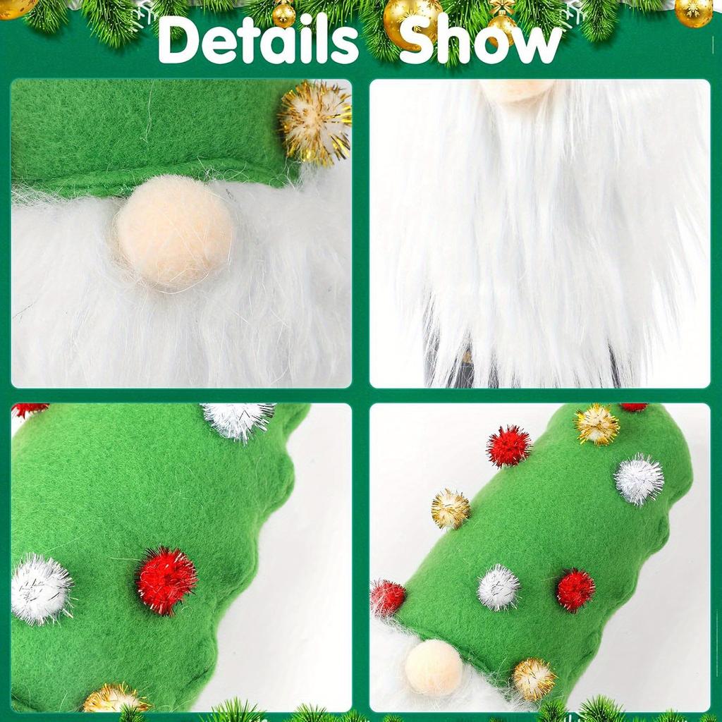 Christmas Wine Bottle Decoration Set, 3D Wine Bottle Decorative Hat, Decorative Santa Hat with Plush Whiskers, Perfect Table Decoration