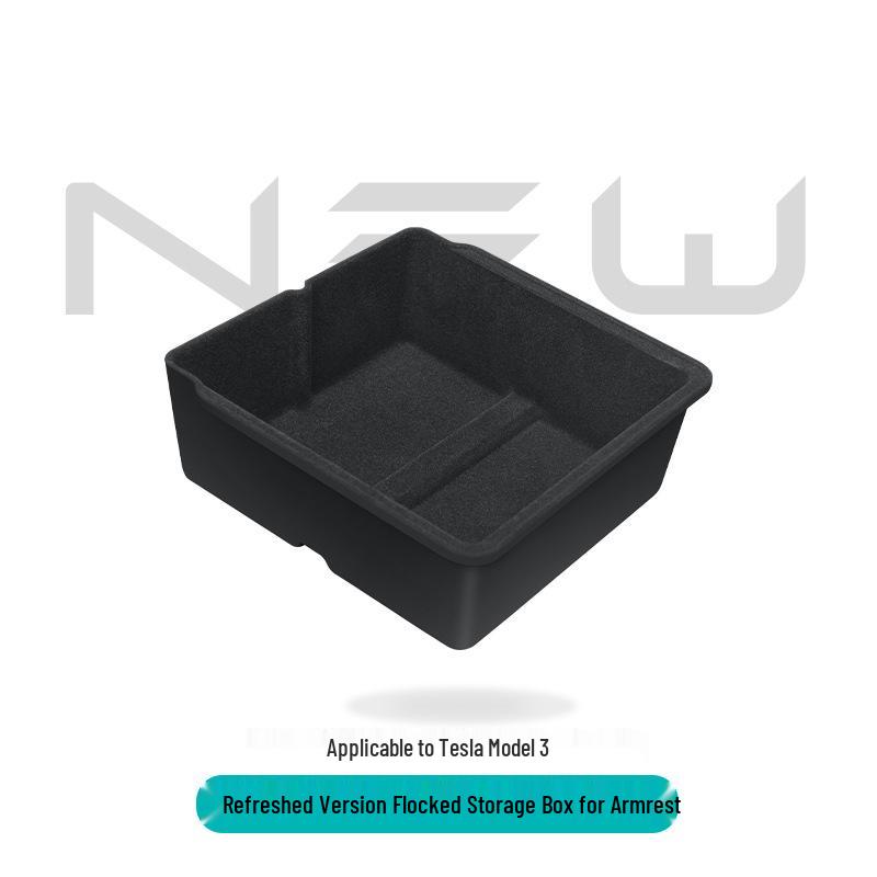 

Бархатистый бокс для хранения на центральной консоли для Tesla Model 3/Y (Обновленная версия) Refreshed Flocked Console Storage