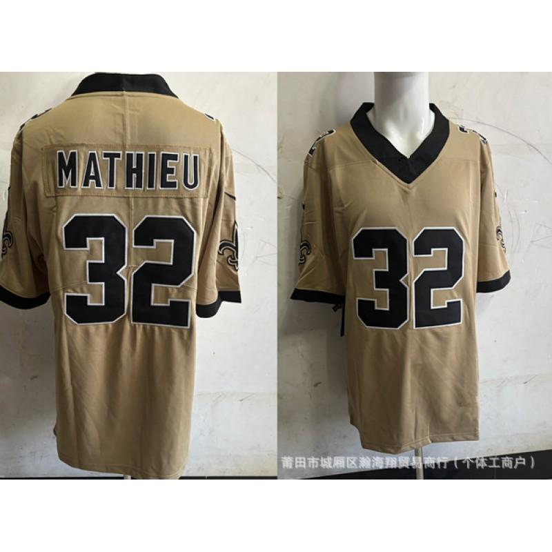 Saints Football Jersey Embroidered American Shirt Unisex Sports Top Breathable Team Game Wear