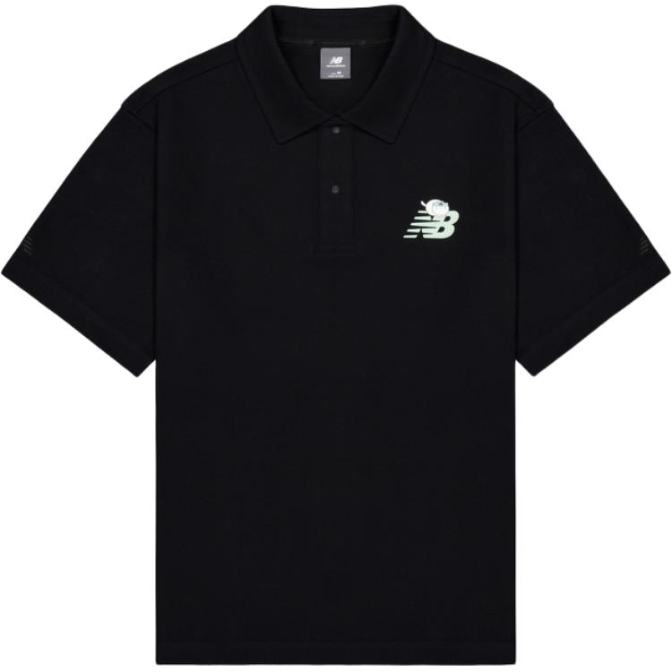 New Balance Polo Shirt Men s Black NFF29101-BK L
