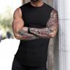 Summer Knitted Vertical Stripe Fitness Fit Tank Top For Men'S Running Vertical Stripe Tank Top