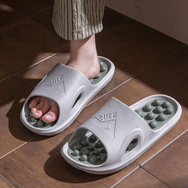 2025 Unisex Protiskluzové Masážní Pantofle s Akupresurními Body pro Domácí Použití a do Sprchy
