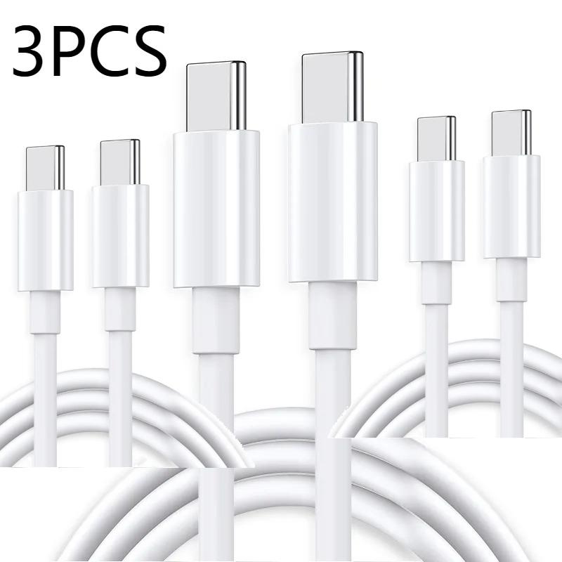USB A To Type C Fast Charging Cable 5A PD for Samsung Galaxy S24 iPhone 15 Plus Xiami Poco X6 Huawei Nova 12 Android Accessories