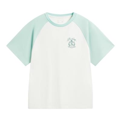 Schnelltrocknendes kühles Rundhals-T-Shirt mit Logo, kurzärmelig, Damen-Oberteile AHSW416-3
