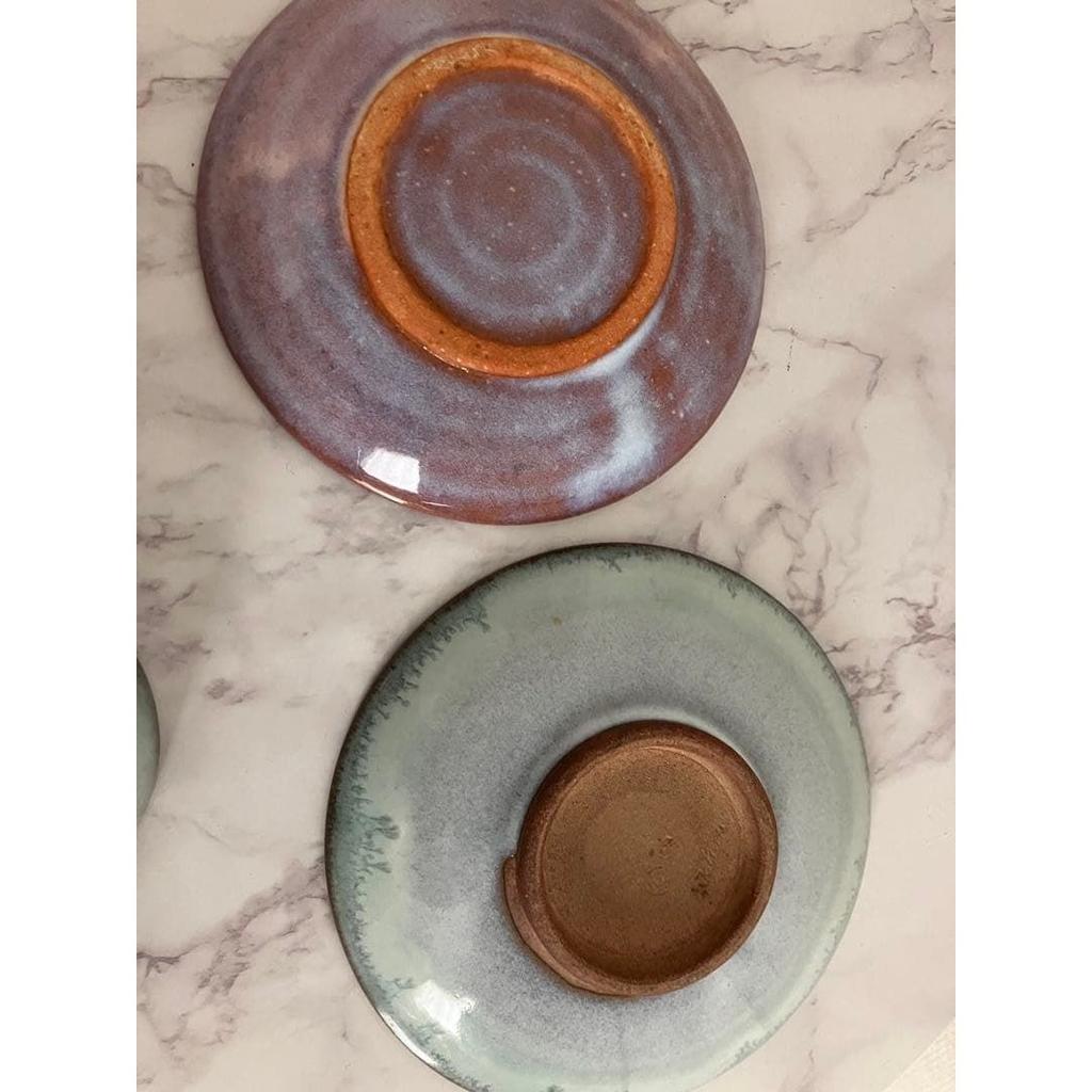 Hagi Ware Cup Saucer Set 2 Pieces