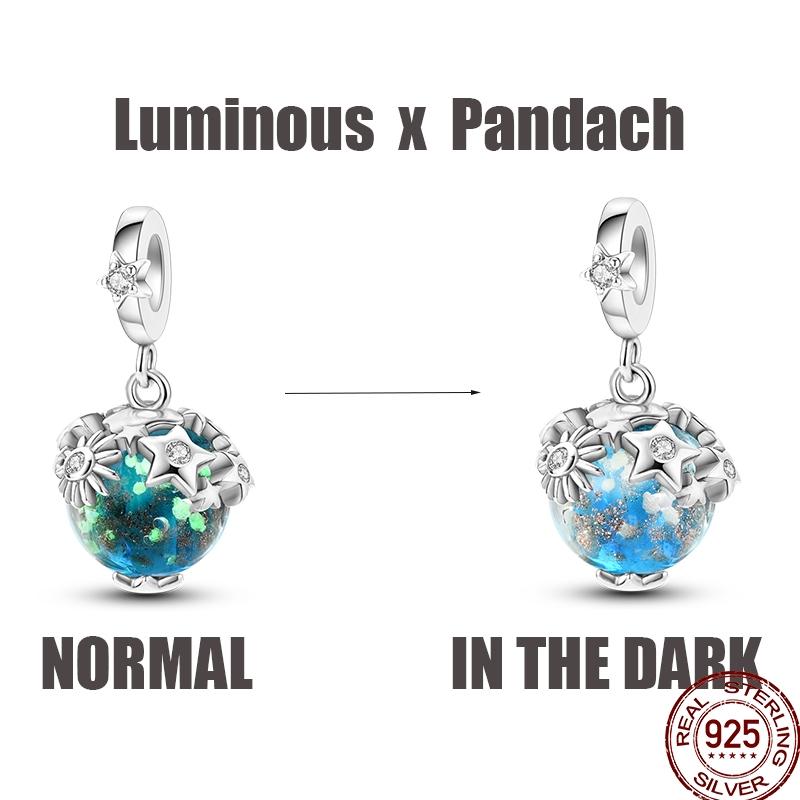 Luminous Firefly Star Moon Cherry Catcopper Pendant Beads 3Mm Diy For Women Exquisite Jewelry Making Gift