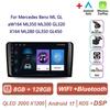 Autoradio Android 17 pour Mercedes Benz ML GL aW164 ML350 ML500 GL320 X164 ML280 GL350 GL450 4G BT CarPlay sans fil