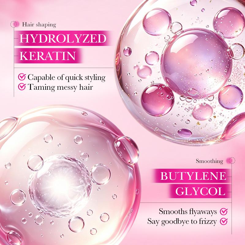 BIOAQUA Shea Butter Biotin Flyaway Hair Stick: 2-in-1 Quick Styling Wax for Taming Baby Hairs & Smoothing Frizz, Non-Greasy, 60g