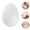 60Pcs Easter DIY Foam Eggs White Smooth Foam Crafts for Painting Decorating Creative Art Projects Holiday Craft Supplies
