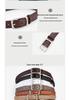 Women's 2024 Genuine Leather Belt - Versatile, Soft Cowhide Waistband for Jeans, Decorative Black.