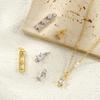 2 PCs Brass & Cubic Zirconia Charms Gold Plated Silver Plated Pendants For DIY Necklace Bracelet Jewelry Making Findings