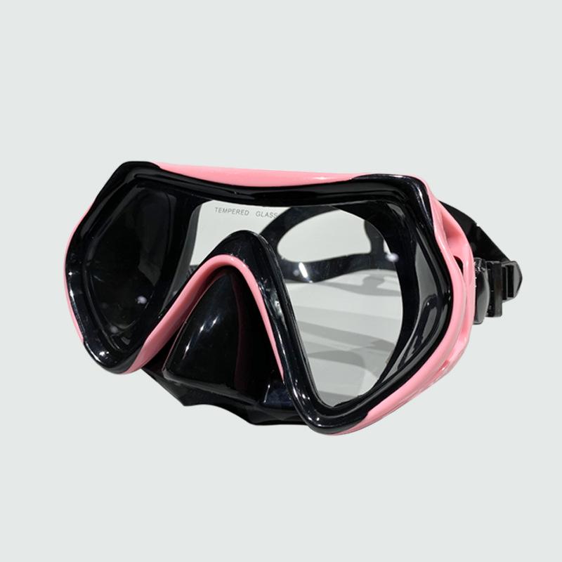 Diving goggles, large frame diving goggles, silicone diving goggles