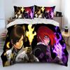 Game King Of Fighters Retro Bedding Set Boys Girls Twin Queen Size Duvet Cover Pillowcase Bed Kids Adult Home Textileextile Tool