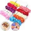 144pcs 2cm Paper Artificial Rose Flower Bouquet Colorful Mini Rose Fake Flowers For DIY Wedding Party Gifts Wreath Decoration