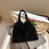 and-Woven Bag Women Handmade Hollow Handbag Female Shoulder Bag Big Capacity Summer Casual Travel Beach Tote Purse