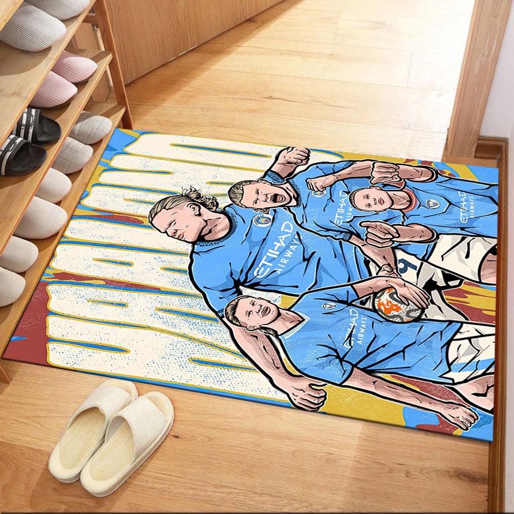 Blue Haaland Style Square rugs are a great choice for living rooms, bedrooms, home décor, and as gifts.